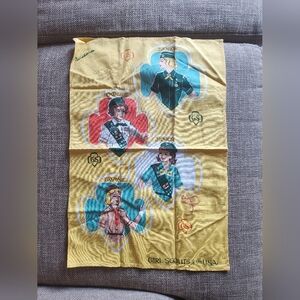 Vintage 1960's Girl Scouts Of USA Cotton Dish Tea Towel